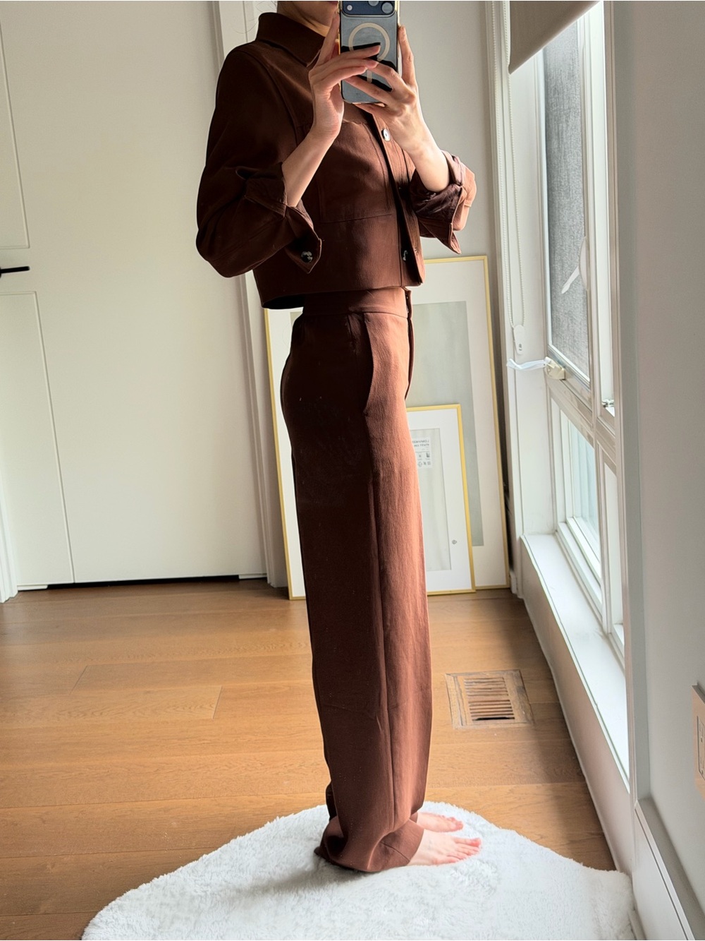 Wilfred Crepette Crop Blazer & Effortless Pants Set - Picture 5 of 6